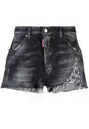 Dsquared2 distressed-effect denim shorts - Schwarz