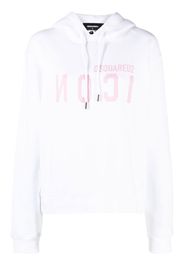 Dsquared2 Icon logo-print hoodie - Weiß