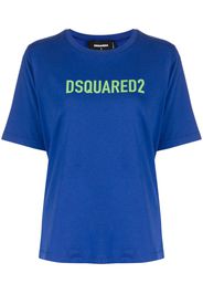 Dsquared2 T-Shirt mit Logo-Print - Blau