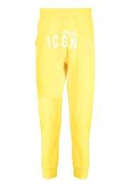 Dsquared2 Jogginghose mit "Icon"-Print - Gelb