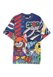 Dsquared2 Kids Sport Edtn.07 graphic-print T-shirt - Blau