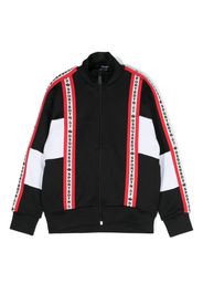 Dsquared2 Kids Sport Edtn-07 colour-block zip-up sweatshirt - Schwarz