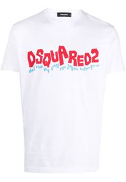 Dsquared2 T-Shirt mit grafischem Print - Weiß