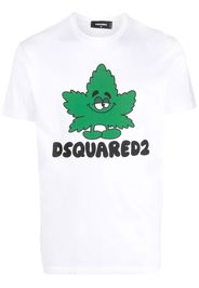 Dsquared2 cartoon and logo print t-shirt - Weiß