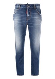 Dsquared2 Klassische Cropped-Jeans - Blau