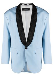 Dsquared2 crystal-embellished single-breasted blazer - Blau