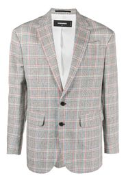 Dsquared2 plaid-pattern single-breasted blazer - Schwarz