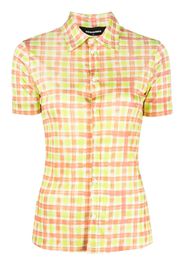 Dsquared2 check-print short-sleeve shirt - Grün