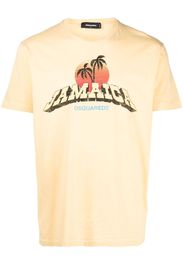 Dsquared2 graphic-print short-sleeve T-shirt - Gelb