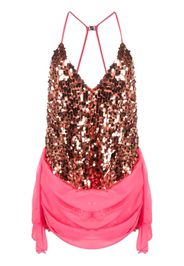 Dsquared2 sequin-embellished mini dress - Orange