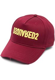 Dsquared2 logo-print baseball cap - Rot