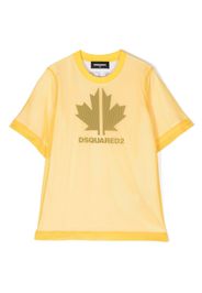Dsquared2 Kids logo-print short-sleeve T-shirt - Gelb