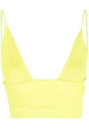 Dsquared2 ribbed-knit bralette top - Grün