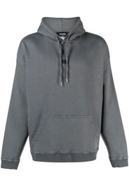 Dsquared2 embroidered-logo long-sleeve hoodie - Grau