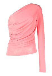 Dsquared2 ruched one-sleeve T-shirt - Rosa