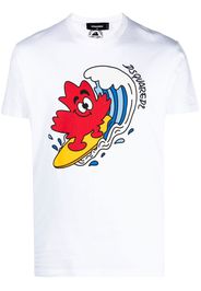 Dsquared2 logo-print detail T-shirt - Weiß