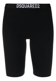 Dsquared2 logo-waistband cycling shorts - Schwarz