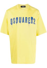 Dsquared2 logo-print crew-neck T-shirt - Gelb