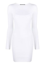 Dsquared2 cut-out rib-knit minidress - Weiß