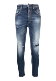 Dsquared2 Twiggy high-waist cropped jeans - Blau