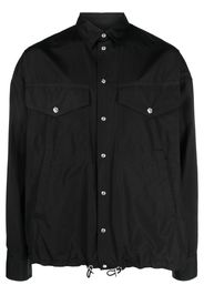 Dsquared2 logo-print button-up shirt - Schwarz
