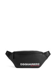 Dsquared2 logo-print leather belt bag - Schwarz