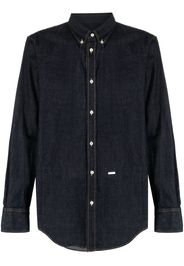 Dsquared2 logo plaque denim shirt - Blau