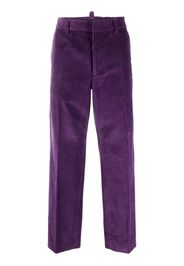 Dsquared2 corduroy straight-leg trousers - Violett