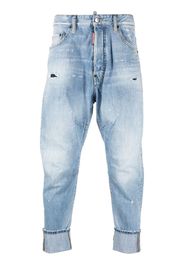 Dsquared2 cropped baggy-fit jeans - Blau