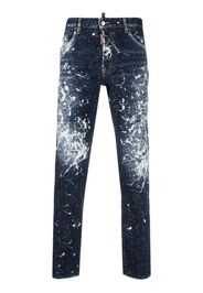 Dsquared2 paint splatter effect jeans - Blau
