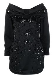 Dsquared2 embellished off-shoulder minidress - Schwarz