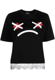Dsquared2 graphic-print cotton T-shirt - Schwarz