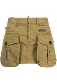 Dsquared2 cargo-pocket cotton miniskirt - Grün