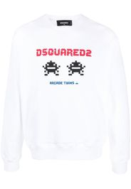 Dsquared2 Arcade Twins-print sweatshirt - Weiß