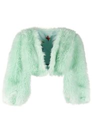 Dsquared2 faux-fur cropped jacket - Grün