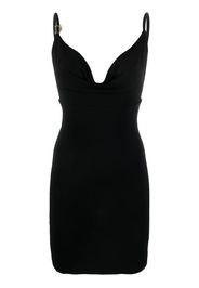 Dsquared2 logo-embellished cowl-neck minidress - Schwarz