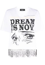 Dsquared2 slogan graphic-print T-shirt - Weiß