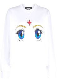 Dsquared2 graphic-print crew neck sweatshirt - Weiß
