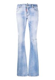 Dsquared2 distressed flared jeans - Blau