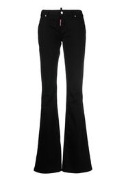 Dsquared2 low-rise flared jeans - Schwarz