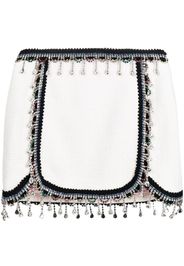 Dsquared2 crystal-embellished mini skirt - Weiß