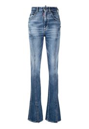 Dsquared2 high-waisted flared jeans - Blau