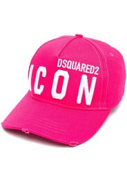 Dsquared2 Icon embroidered-logo baseball cap - Rosa