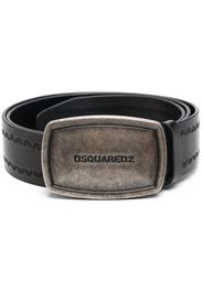 Dsquared2 logo buckle belt - Schwarz