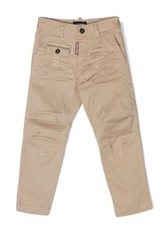 Dsquared2 Kids logo-tag chino trousers - Nude