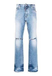 Dsquared2 straight-leg ripped jeans - Blau
