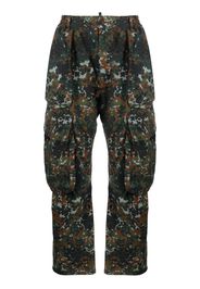 Dsquared2 Cargohose mit Camouflage-Print - Grün