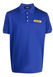 Dsquared2 logo-print polo shirt - Blau