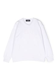 Dsquared2 Kids long-sleeved cotton sweatshirt - Weiß
