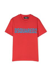 Dsquared2 Kids logo-print short-sleeve cotton T-shirt - Rot